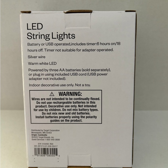 Room Essentials LED String Lights - White - Picture 2 of 2